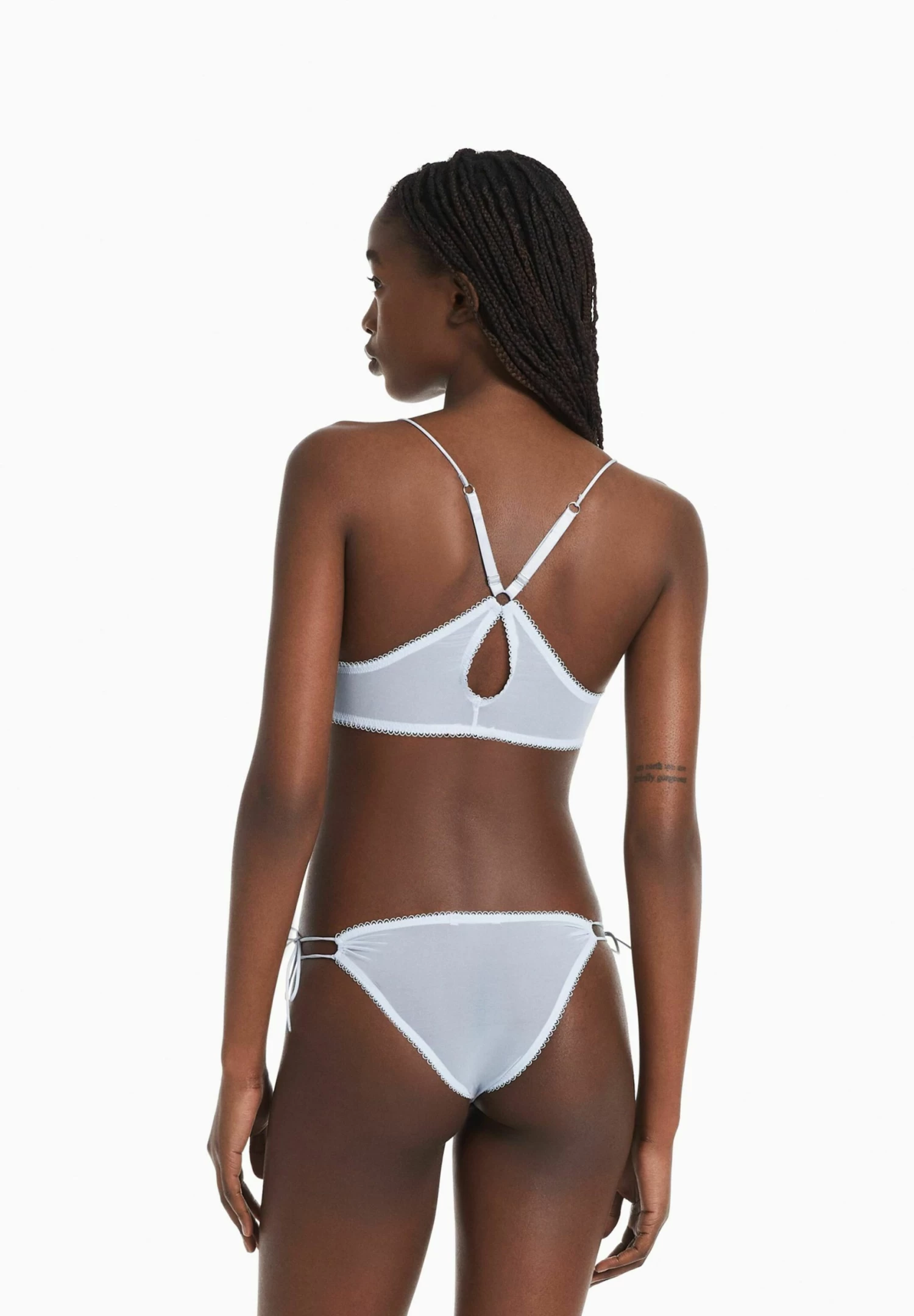 BERSHKA With Gathered Detail - Bikinitop - Blue 3 BERSHKA With Gathered Detail - Bikinitop - Blue - Afbeelding 3