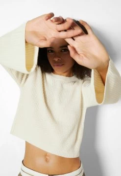 BERSHKA Round Neck- Trui - Beige 9 BERSHKA Round Neck- Trui - Beige -Bershka 5a854b294b2546c583c3b6e8c2a4b62d