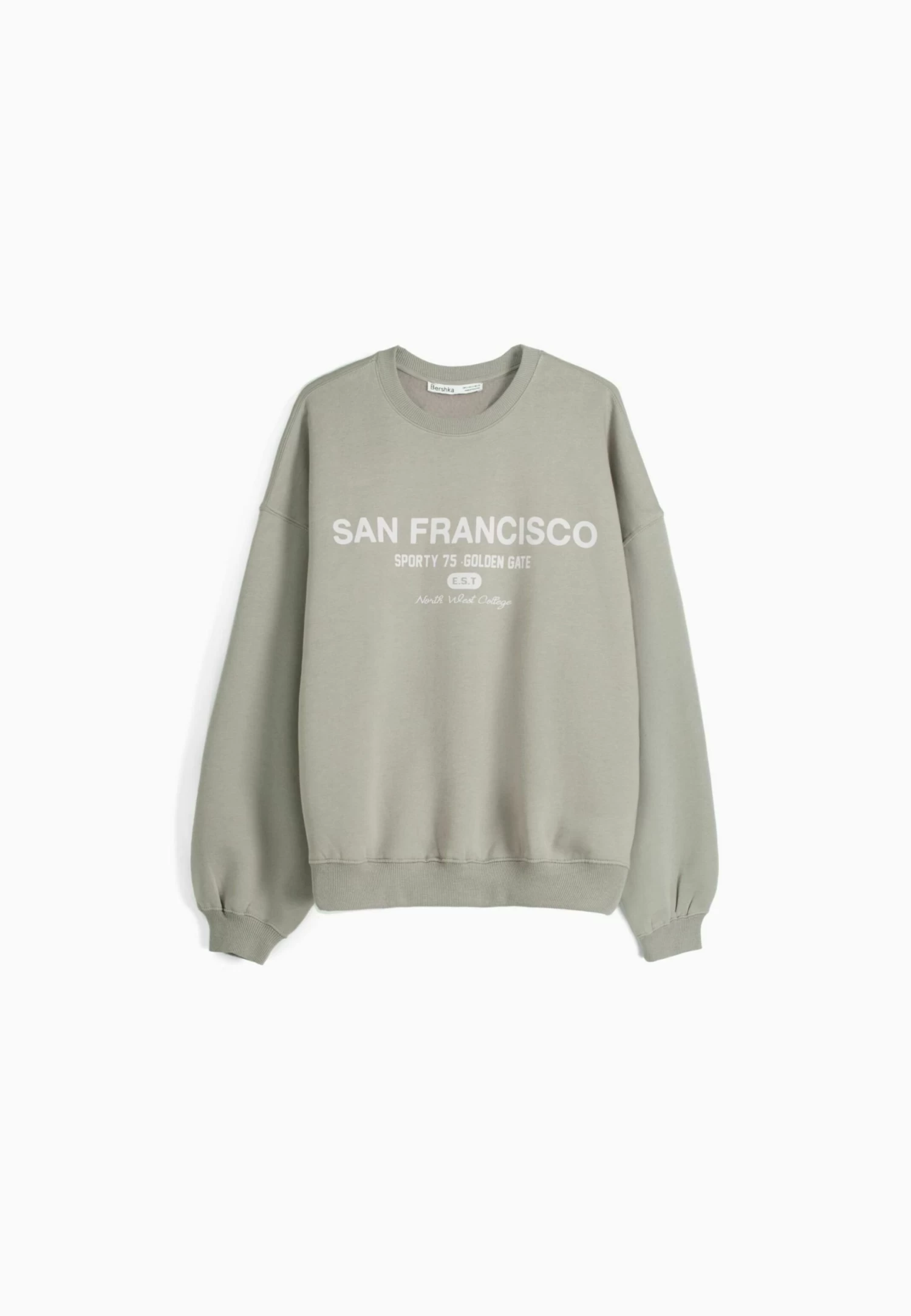 BERSHKA Printed - Sweater - Grey 6 BERSHKA Printed - Sweater - Grey - Afbeelding 6