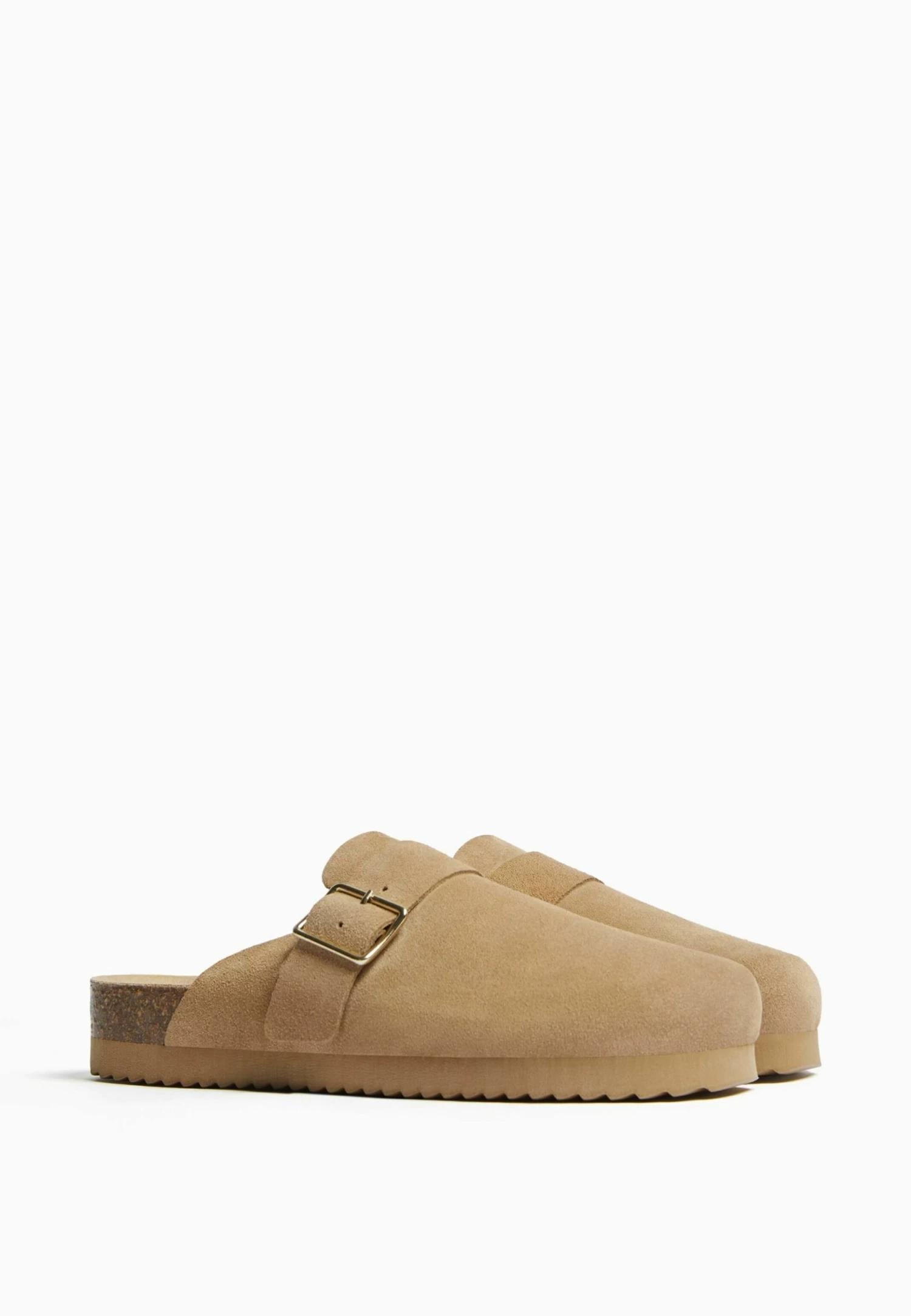 BERSHKA Pantoffels - Sand 5 BERSHKA Pantoffels - Sand - Afbeelding 5