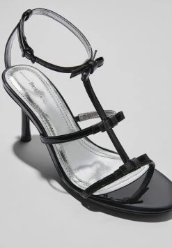 BERSHKA Bows- Sandalen Met Hoge Hak - Black -Bershka 5d9b6304d897421d9517db2b80d6a937