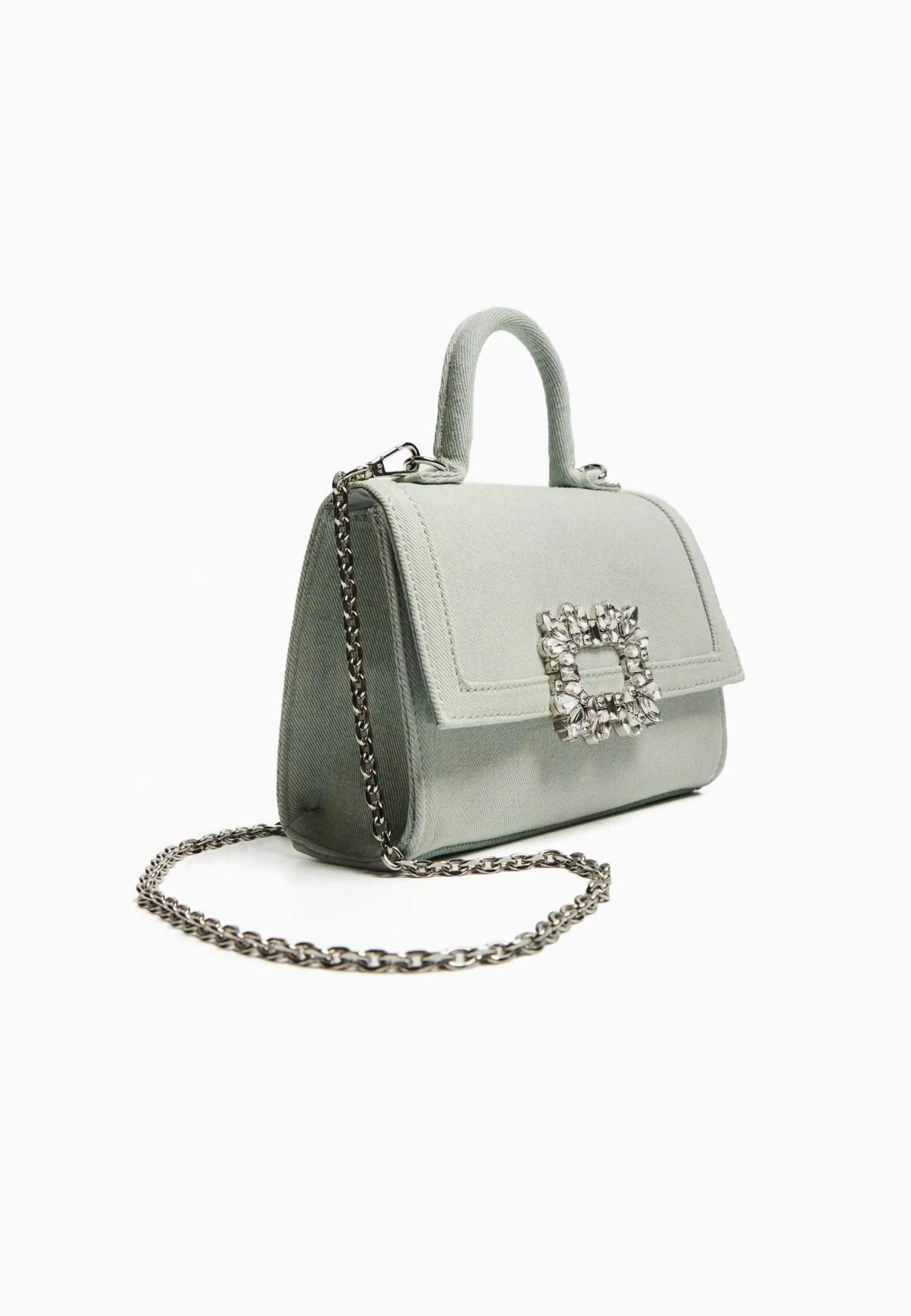 BERSHKA With Beaded Strap- Schoudertas - Light Blue 5 BERSHKA With Beaded Strap- Schoudertas - Light Blue - Afbeelding 5