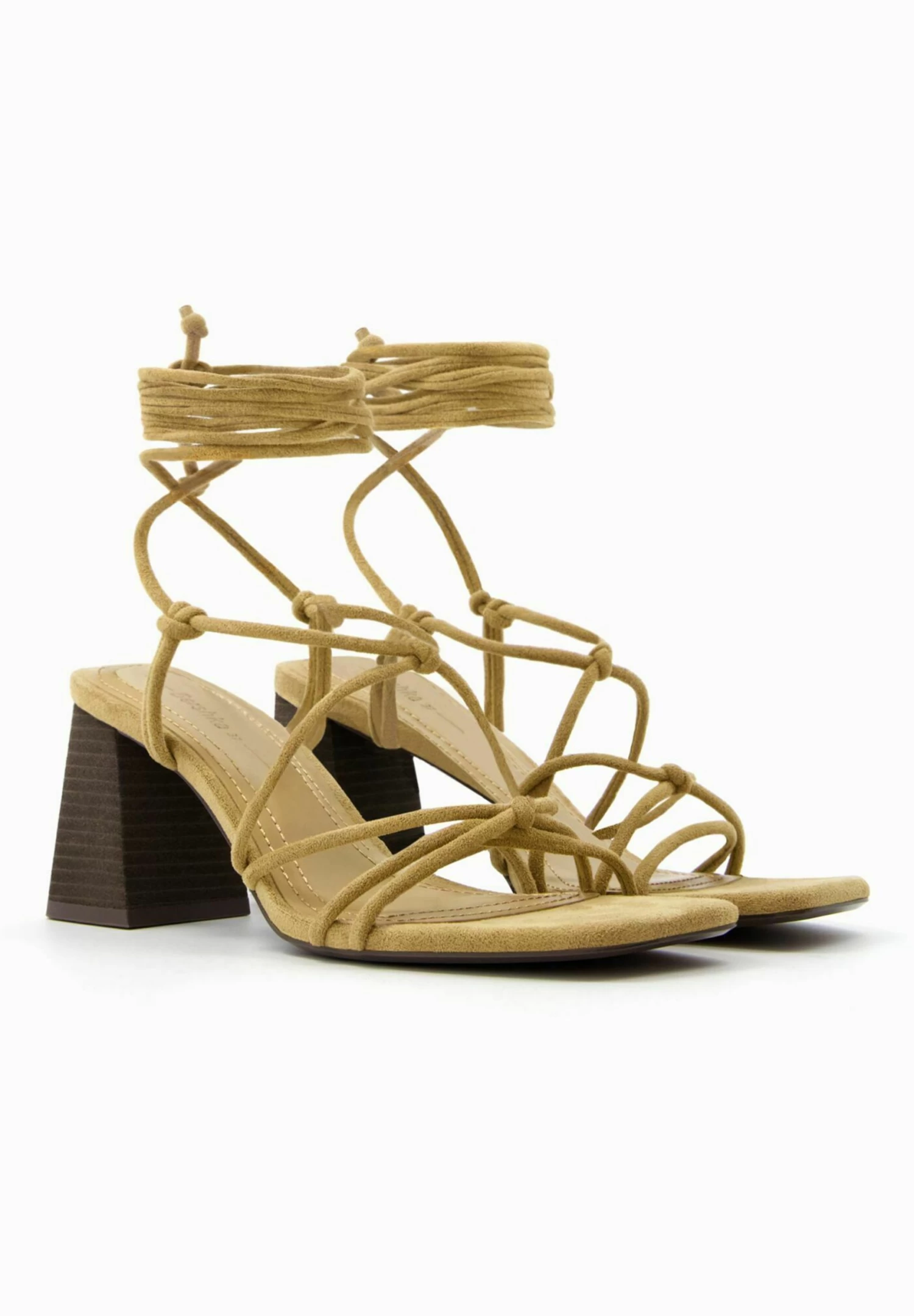 BERSHKA Tied With Knot Details - Sandalen - Sand 3 BERSHKA Tied With Knot Details - Sandalen - Sand - Afbeelding 3