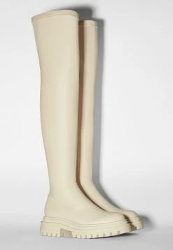 BERSHKA Plateaulaarzen - Off White -Bershka 616dc8504070481ebc5f4c44d1c595b7