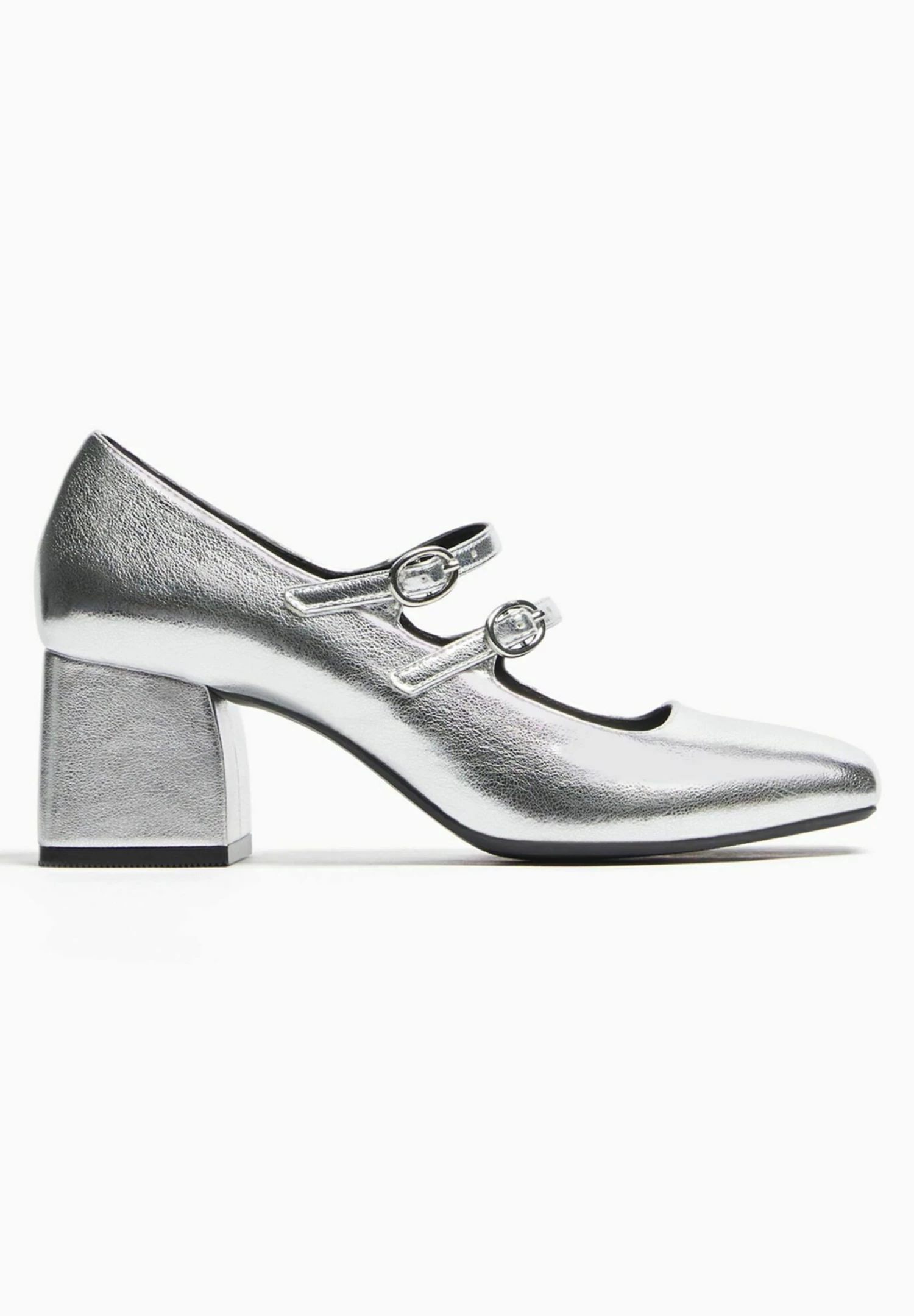 BERSHKA Mary Jane Block Heel - Klassieke Pumps - Silver Coloured 7 BERSHKA Mary Jane Block Heel - Klassieke Pumps - Silver Coloured - Afbeelding 7