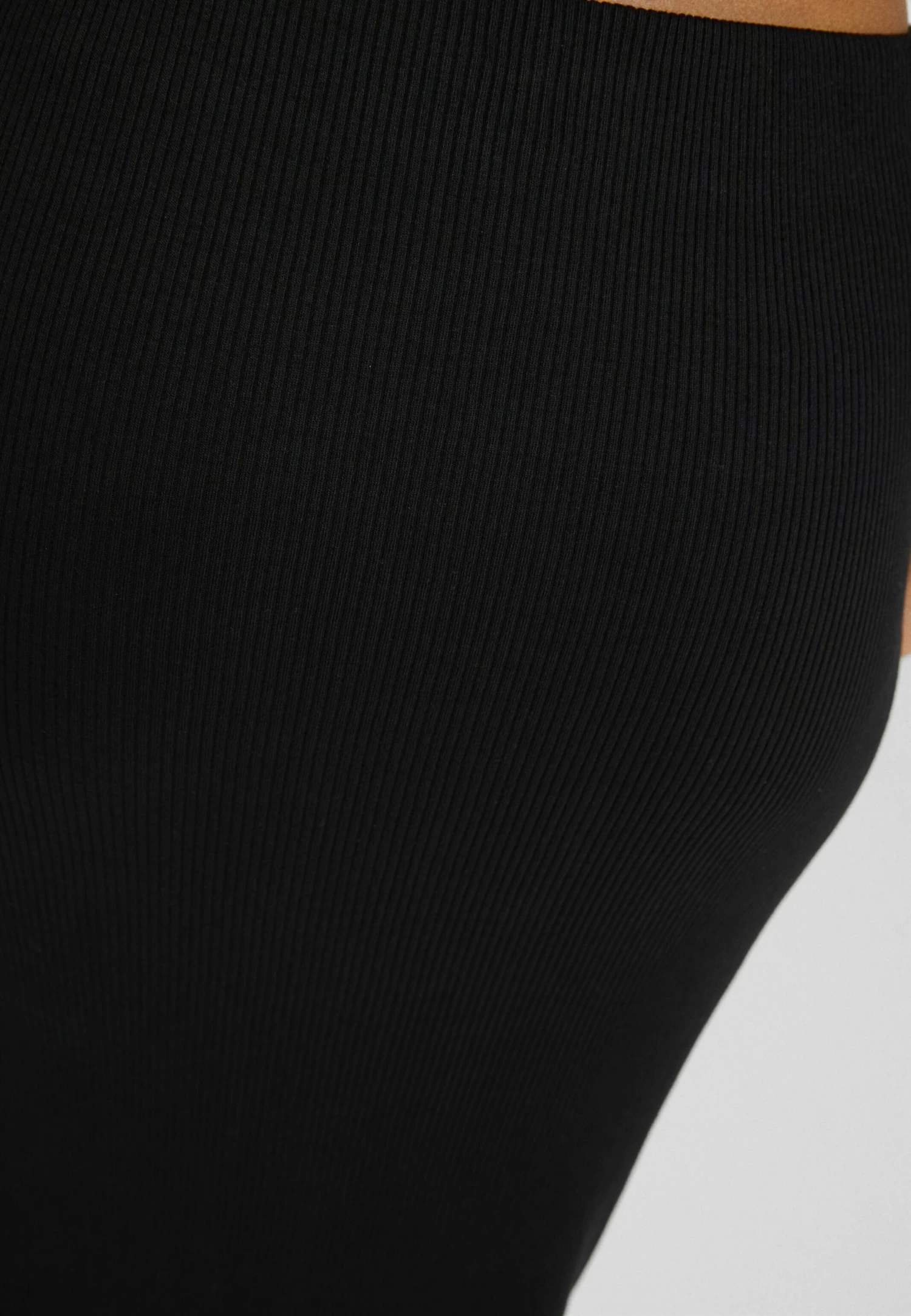 BERSHKA Faded Effect Midi- Maxirok - Black 5 BERSHKA Faded Effect Midi- Maxirok - Black - Afbeelding 5