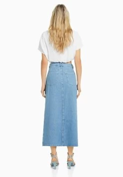 BERSHKA Jeansrok - Light Blue Denim -Bershka 633c0acf49534dd58be49924db35b92c