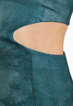 BERSHKA Cut Out Bandeau Midi- Etui-Jurk - Dark Blue -Bershka 65ed5680fb034b268ad3c42af8dde9b8