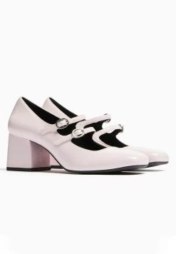 BERSHKA Mary Jane Block Heel - Klassieke Pumps - Light Pink -Bershka 678bd7c5a6f646119f73572a2b9ef1f3