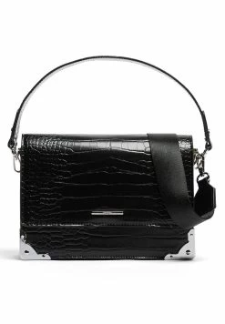 BERSHKA Textured - Minaudière With Handle - Handtas - Black -Bershka 684e42ee1ac54101a07fefc3cc782473
