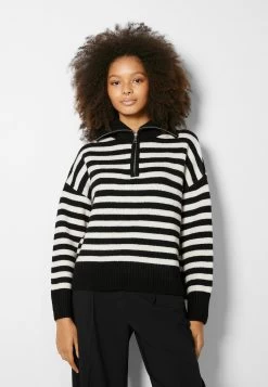 BERSHKA Sweater - Black