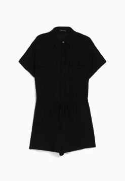 BERSHKA Rustic Utility - Playsuit - Jumpsuit - Black -Bershka 6bce3805aafa4ec6b02771ba03f32e43