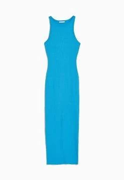 BERSHKA Midi - Etui-Jurk - Light Blue -Bershka 6bf01fb292f646fa985005b12da113a2