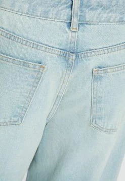 BERSHKA Wide Fit Side Vent - Flared Jeans - Blue/Grey -Bershka 6d10604f9d8e409787f39805540c98fc