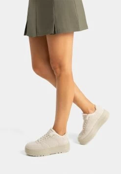 BERSHKA Sneakers Laag - Off White