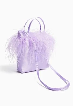 BERSHKA Handle - Handtas - Mauve -Bershka 6f29d6b8810147fca60ec2094dd67ef8