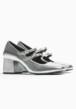 BERSHKA Mary Jane Block Heel - Klassieke Pumps - Silver Coloured 9 BERSHKA Mary Jane Block Heel - Klassieke Pumps - Silver Coloured -Bershka 6fca907daa484ff29c73ebf03913425e