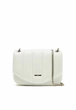 BERSHKA Mit Vertikalem Steppmuster Und Tragekette- Schoudertas - White -Bershka 707c781253bc4fdfb926c3fc7ab8c90c