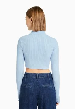 BERSHKA Vest - Light Blue 8 BERSHKA Vest - Light Blue -Bershka 712f8261184f4b6083c60cfda60c81d2