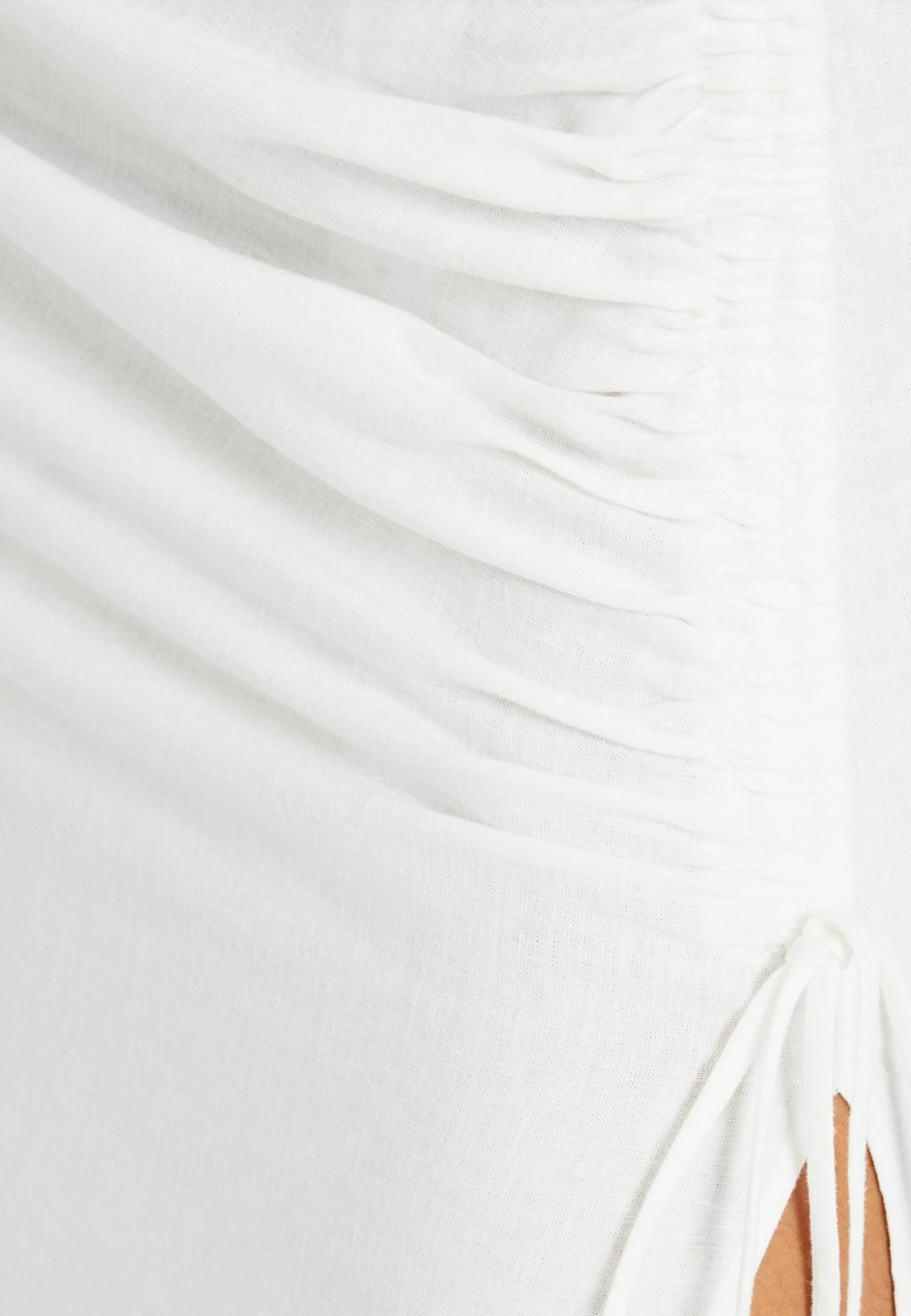 BERSHKA Gathered Blend - Maxirok - White 4 BERSHKA Gathered Blend - Maxirok - White - Afbeelding 4