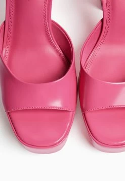 BERSHKA With Ankle Strap - Sandalen Met Plateauzool - Pink -Bershka 74f7b44a78974431992b0b81f268ab6e