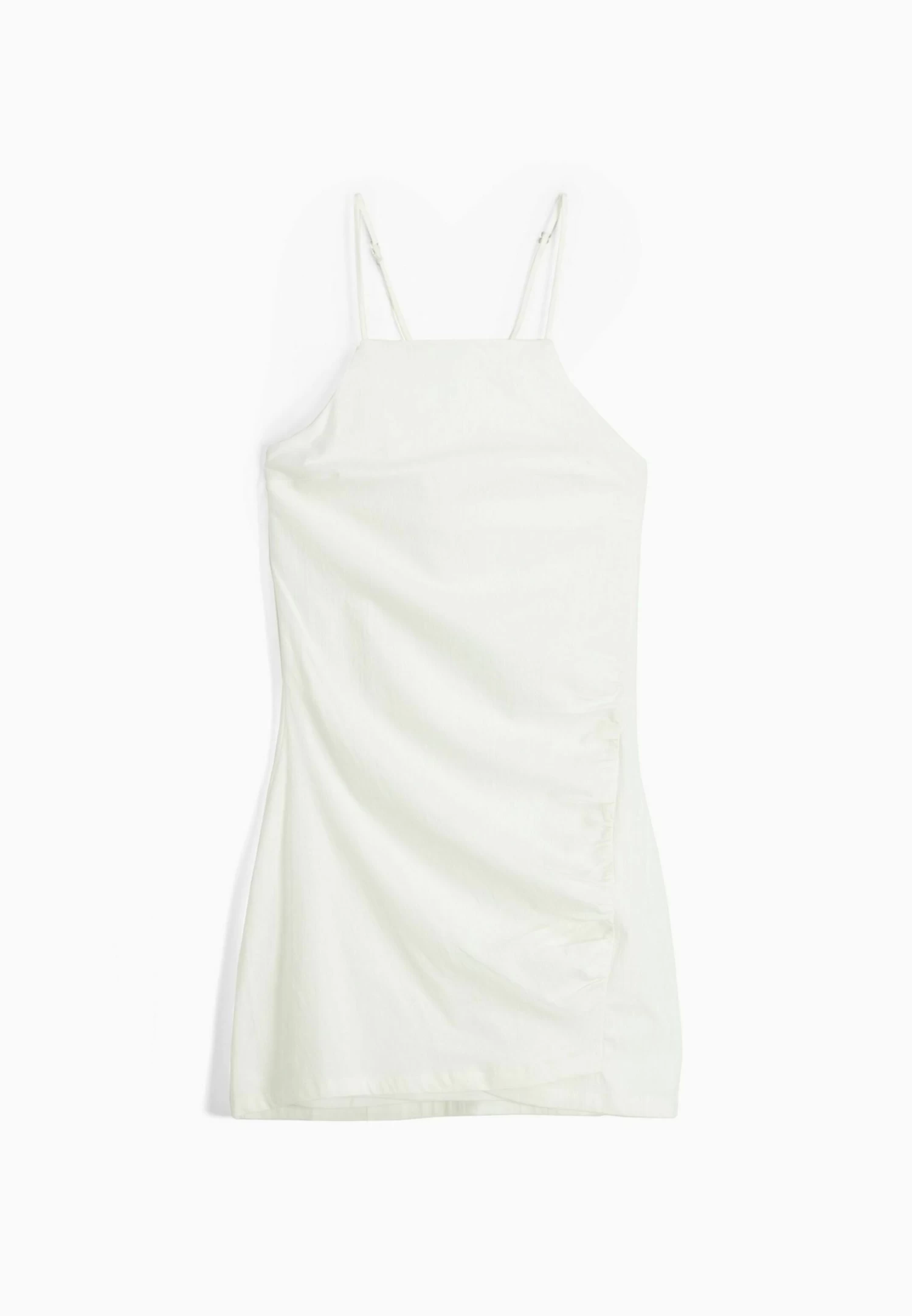 BERSHKA Fitted Blend Mini Halter - Etui-Jurk - White 5 BERSHKA Fitted Blend Mini Halter - Etui-Jurk - White - Afbeelding 5