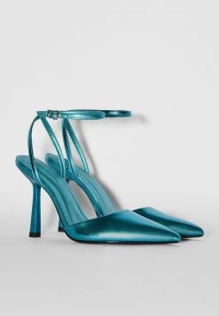 BERSHKA Klassieke Pumps - Metallic Blue -Bershka 7699f04ae6a04e3daa50c847e66a4f60