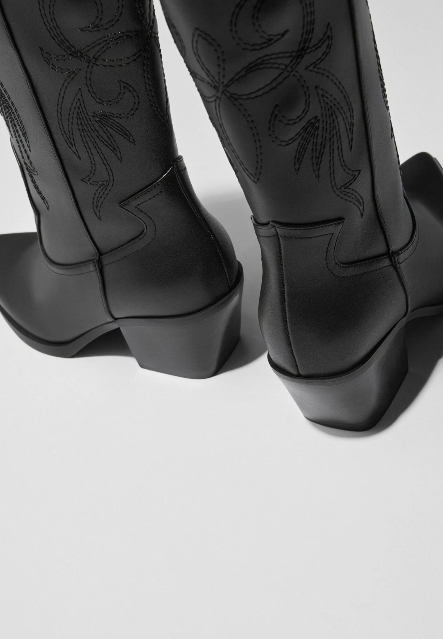 BERSHKA Heeled - Cowboy-/Bikerlaarzen - Black 5 BERSHKA Heeled - Cowboy-/Bikerlaarzen - Black - Afbeelding 5