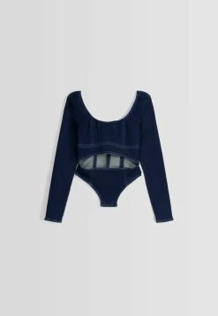 BERSHKA Long Sleeve With Cut-Out Detail - Blouse - Light Blue 11 BERSHKA Long Sleeve With Cut-Out Detail - Blouse - Light Blue -Bershka 7929c1318d844cff87337351512874bc