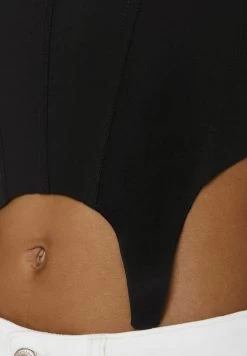 BERSHKA Corset - Top - Black -Bershka 7985a74c89864ae59b7975aa6972cb7d