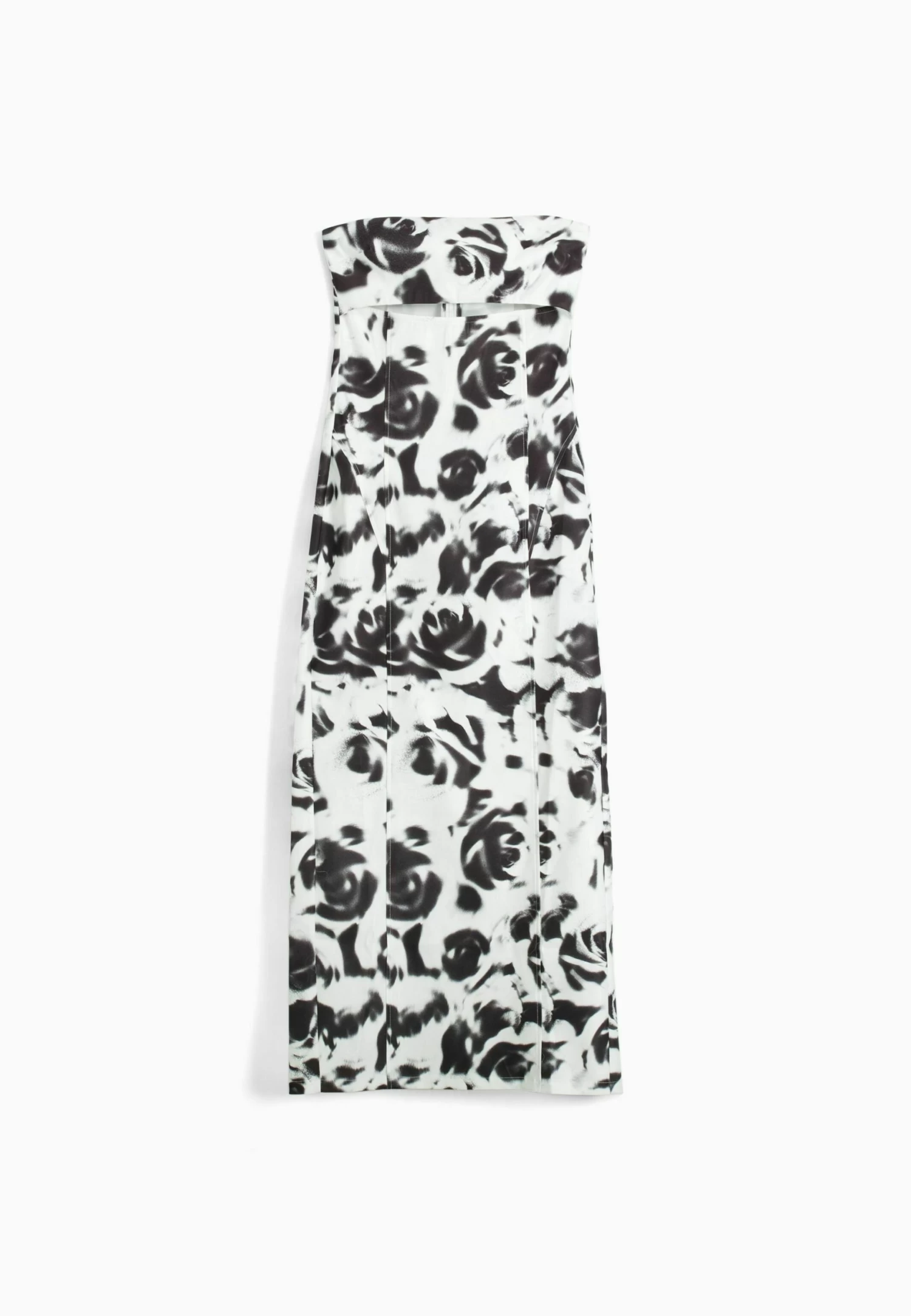 BERSHKA Printed Cut-Out - Etui-Jurk - Black/White 5 BERSHKA Printed Cut-Out - Etui-Jurk - Black/White - Afbeelding 5