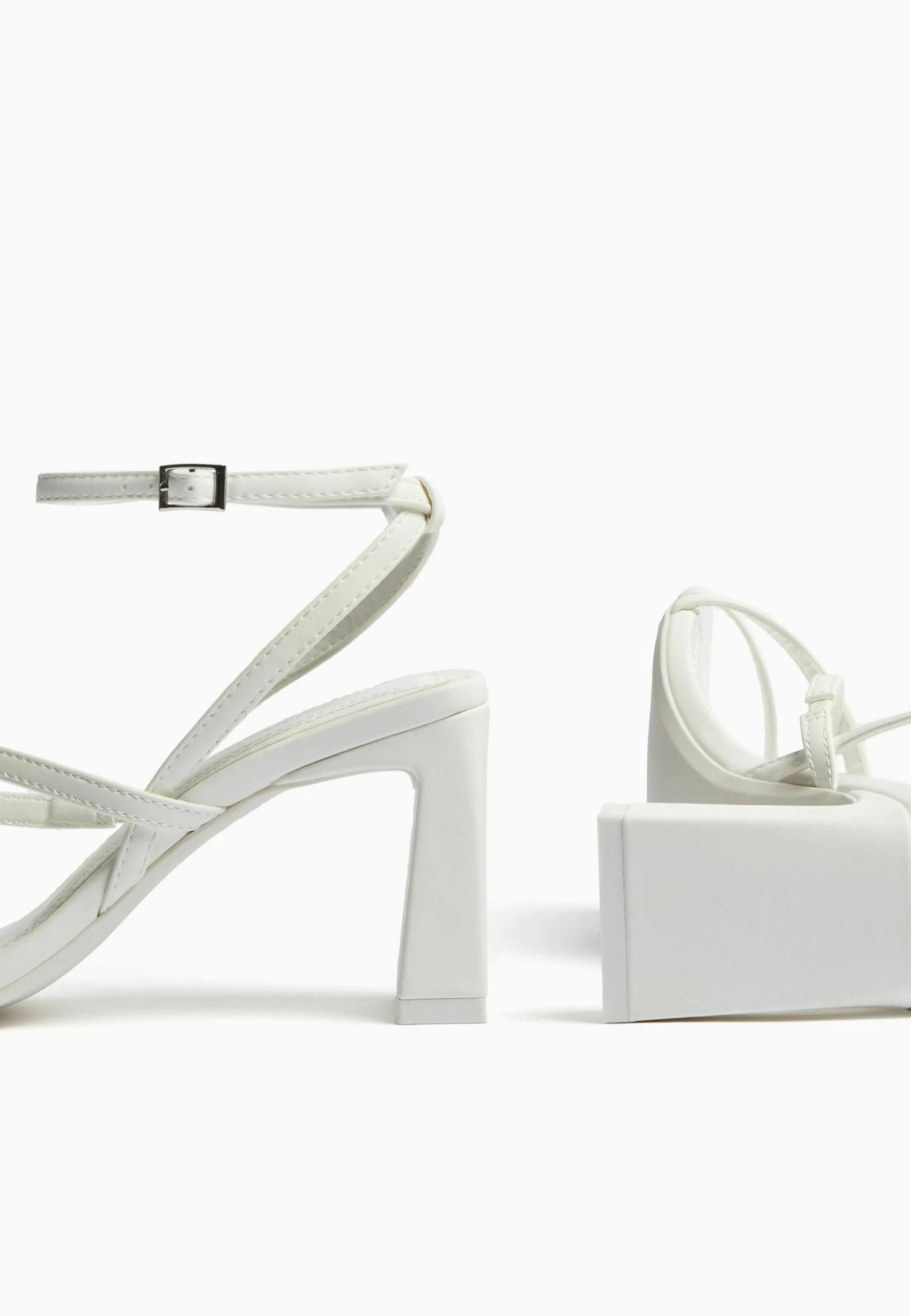 BERSHKA With Ankle Strap - Sandalen - White 6 BERSHKA With Ankle Strap - Sandalen - White - Afbeelding 6