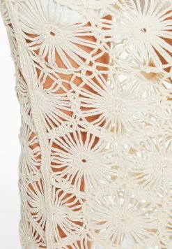 BERSHKA Macramé - Midi - Maxirok - Beige -Bershka 7dacfcc94ac34e868b58de68014dcdf2