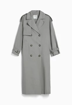 BERSHKA Trenchcoat - Grey 10 BERSHKA Trenchcoat - Grey -Bershka 7ec231f2548840939b31924b044f0fe7