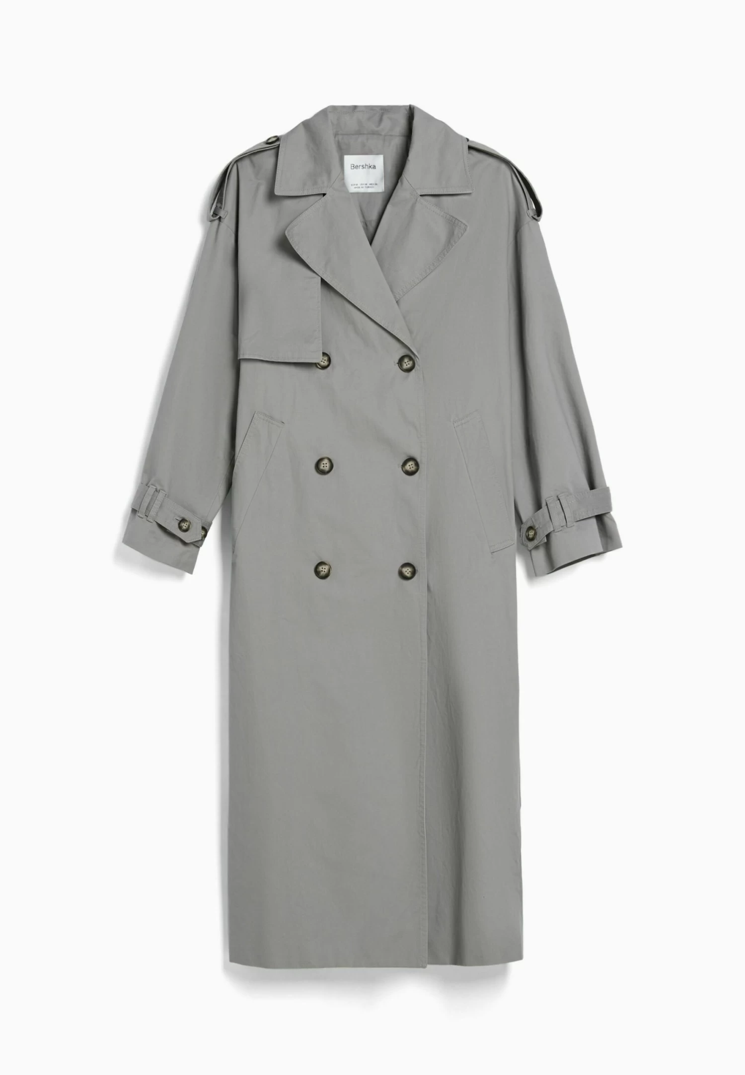 BERSHKA Trenchcoat - Grey 5 BERSHKA Trenchcoat - Grey - Afbeelding 5