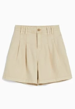BERSHKA Pleated - Bermuda - Jeansshort - Beige 10 BERSHKA Pleated - Bermuda - Jeansshort - Beige -Bershka 7f340d04a535403586111524f02079dc