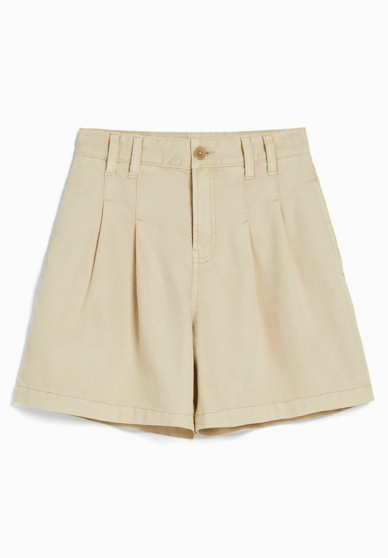 BERSHKA Pleated - Bermuda - Jeansshort - Beige 5 BERSHKA Pleated - Bermuda - Jeansshort - Beige - Afbeelding 5