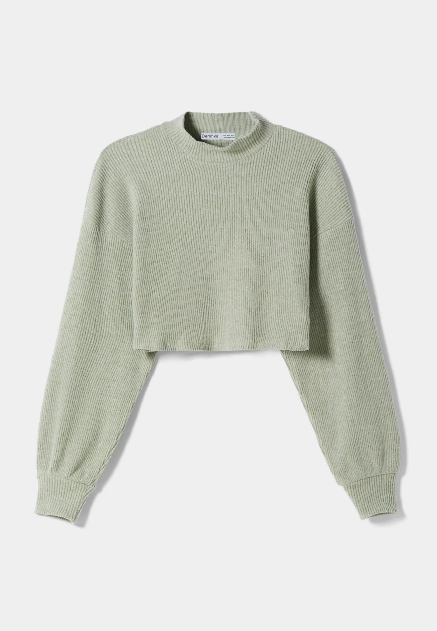 BERSHKA Long Sleeve High Neck 07788831 - Trui - Evergreen 5 BERSHKA Long Sleeve High Neck 07788831 - Trui - Evergreen - Afbeelding 5