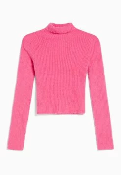 BERSHKA Roll Neck- Trui - Light Pink -Bershka 800613c0766d4121b41dbd1ea6f1ca94