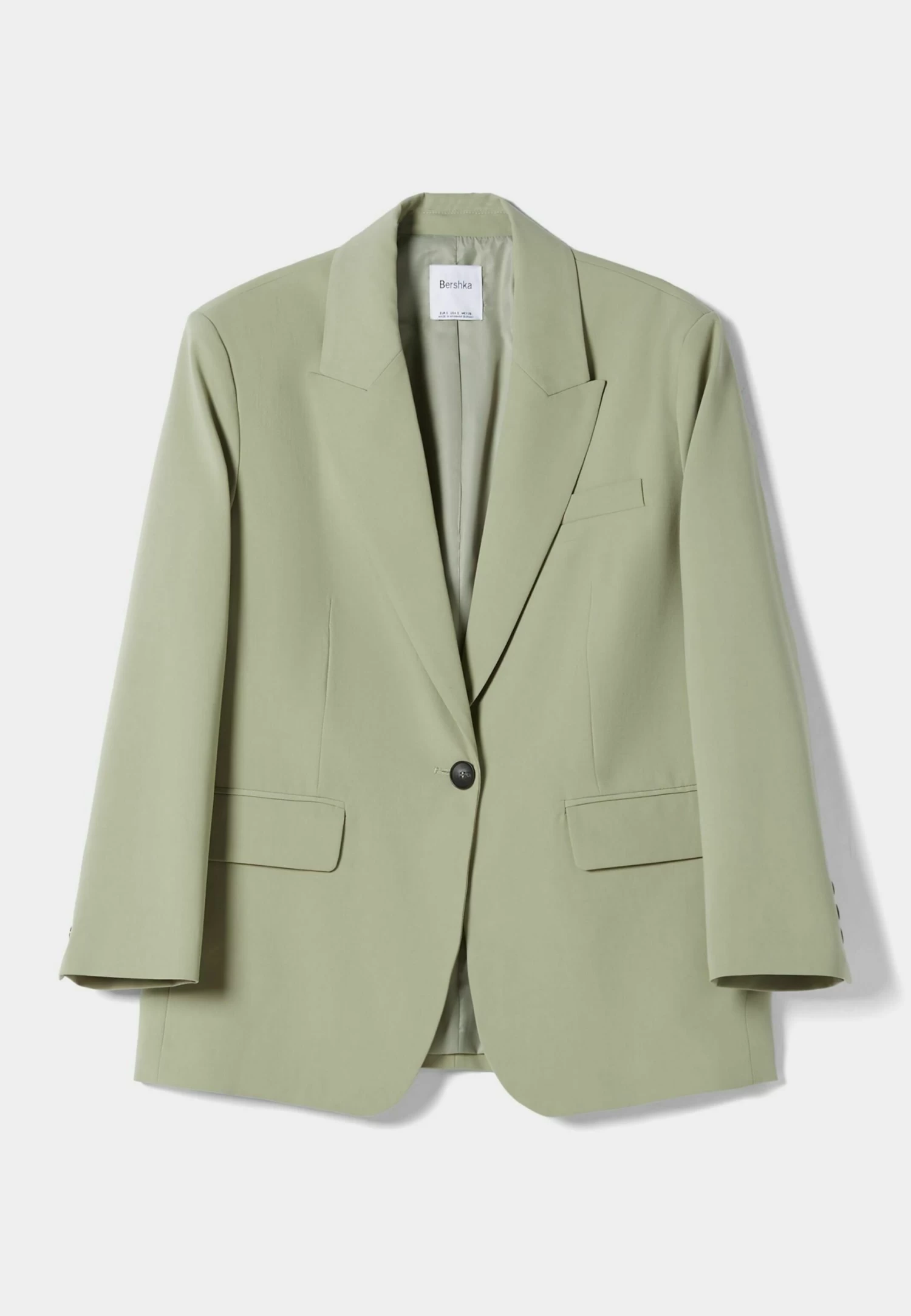 BERSHKA Masculine Cut - Halflange Jas - Khaki 5 BERSHKA Masculine Cut - Halflange Jas - Khaki - Afbeelding 5