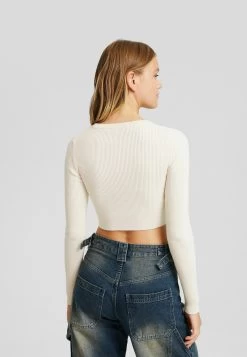 BERSHKA Cropped - Trui - Sand 8 BERSHKA Cropped - Trui - Sand -Bershka 819edc5ced344d78936baead6f25d64a