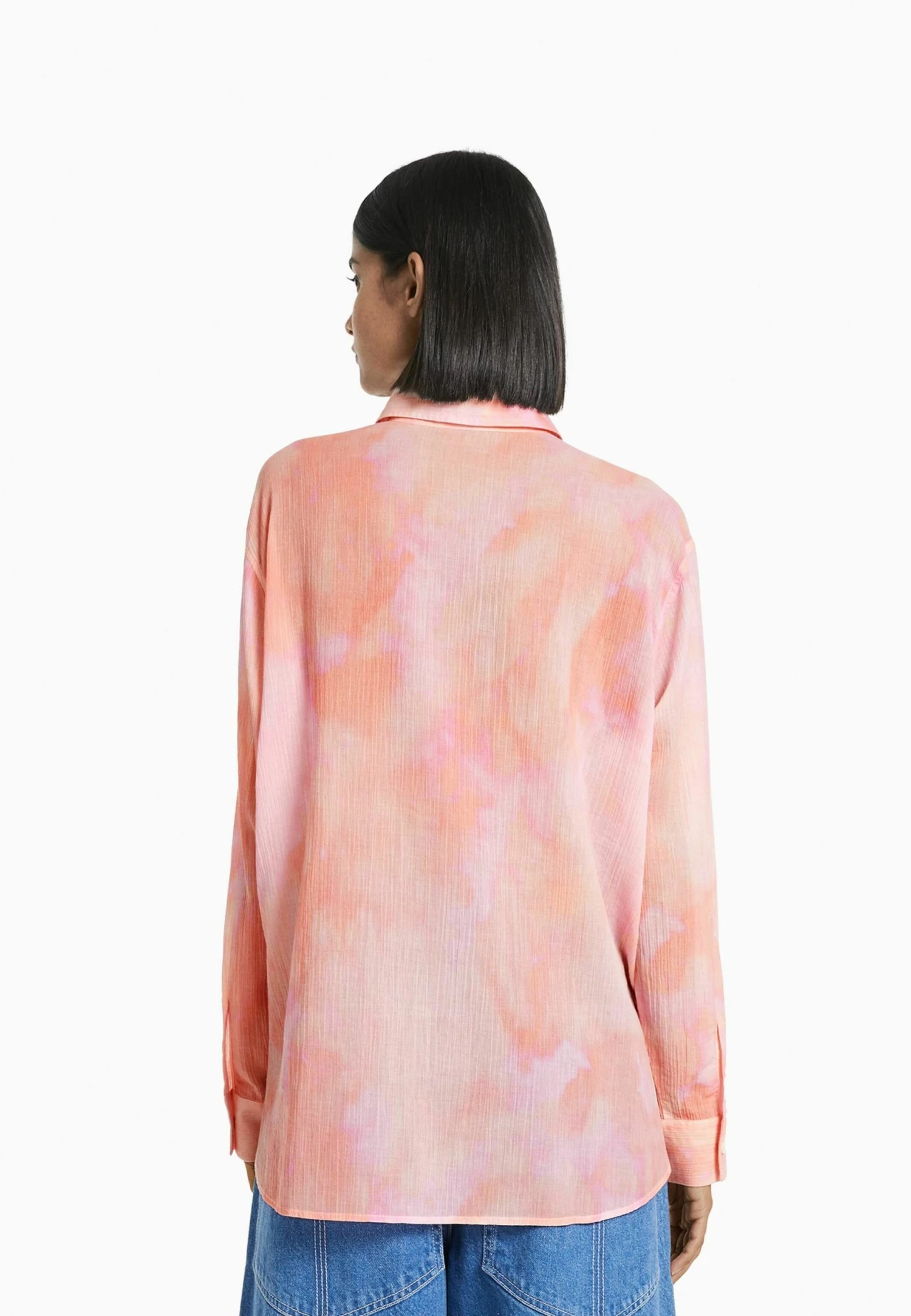 BERSHKA Long Sleeve - Overhemdblouse - Brown 3 BERSHKA Long Sleeve - Overhemdblouse - Brown - Afbeelding 3