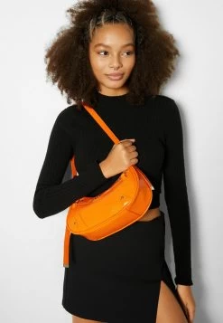 BERSHKA Studded - Schoudertas - Orange