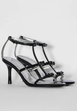 BERSHKA Bows- Sandalen Met Hoge Hak - Black -Bershka 876c28fedacf46ab920d48f95a1c102a