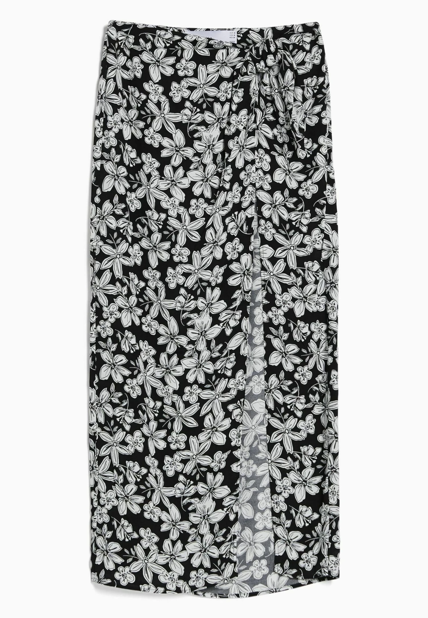 BERSHKA Floral Print - Wikkelrok - Black 5 BERSHKA Floral Print - Wikkelrok - Black - Afbeelding 5