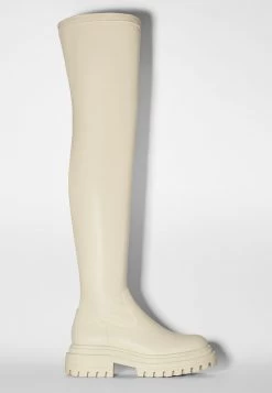 BERSHKA Plateaulaarzen - Off White -Bershka 8a3bb681188949378f294b8395f2ebd1