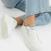 BERSHKA Contrast Details - Sneakers Laag - White