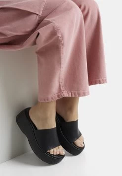 BERSHKA Platform - Muiltjes - Black