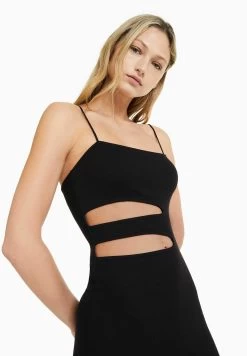 BERSHKA Strappy With Cut-Out Detail- Etui-Jurk - Black 9 BERSHKA Strappy With Cut-Out Detail- Etui-Jurk - Black -Bershka 8c269b58c1514953aef614e688be217a