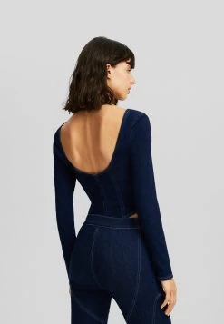 BERSHKA Long Sleeve With Cut-Out Detail - Blouse - Light Blue 8 BERSHKA Long Sleeve With Cut-Out Detail - Blouse - Light Blue -Bershka 8e74f2be4f9749e4a093a0d4952fd9a8